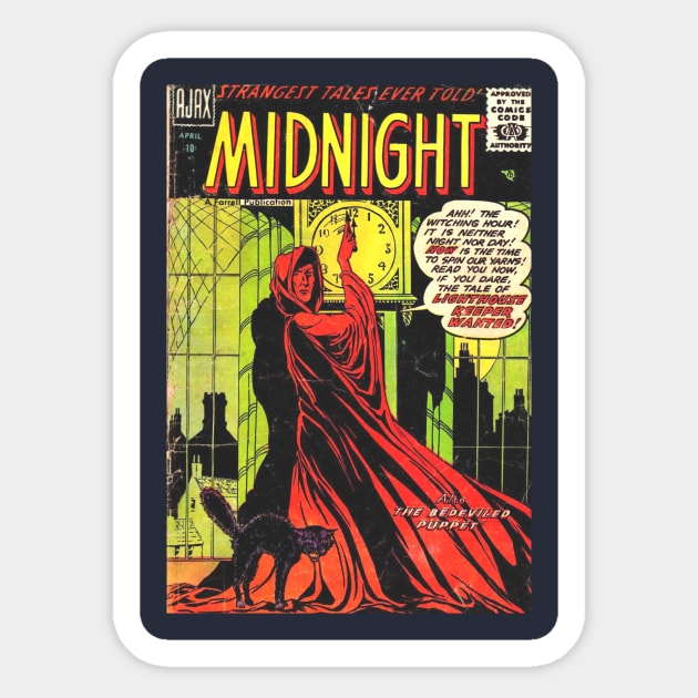 Midnight Gothic Comic Cover Sticker by Weirdette